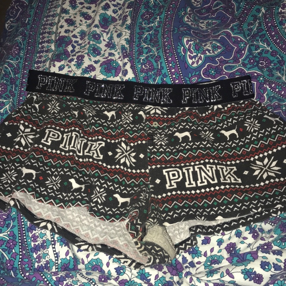 PINK PJ SHORTS